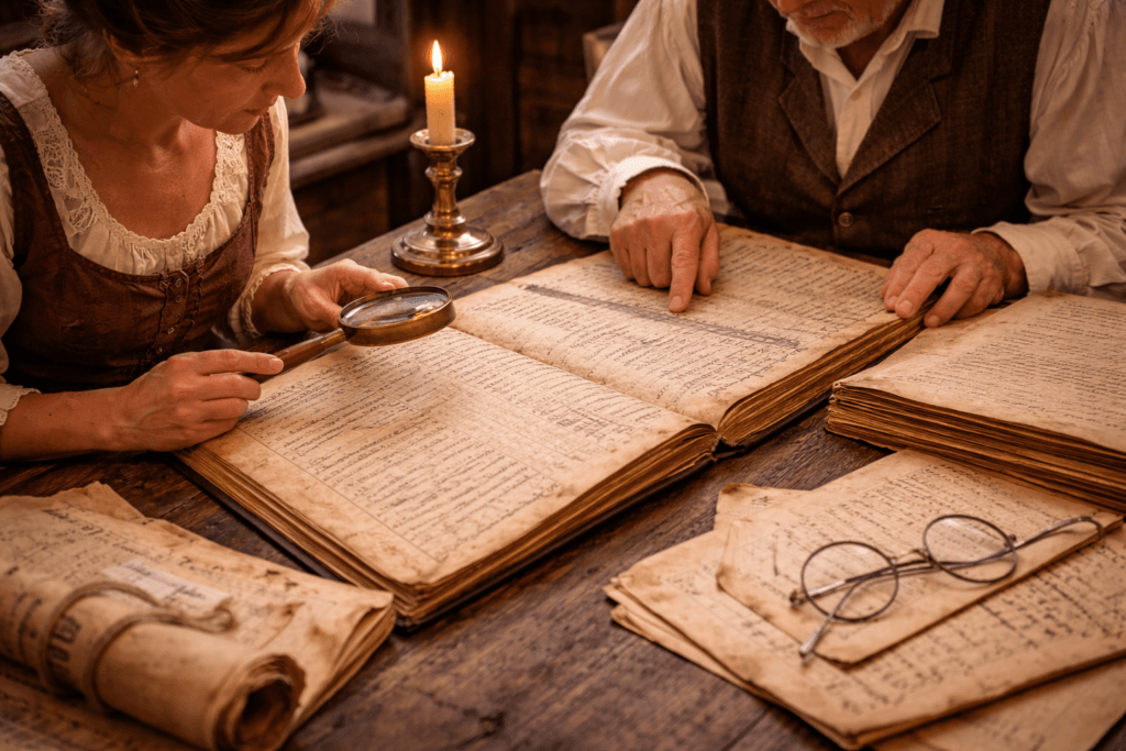 registros antigos de sobrenomes