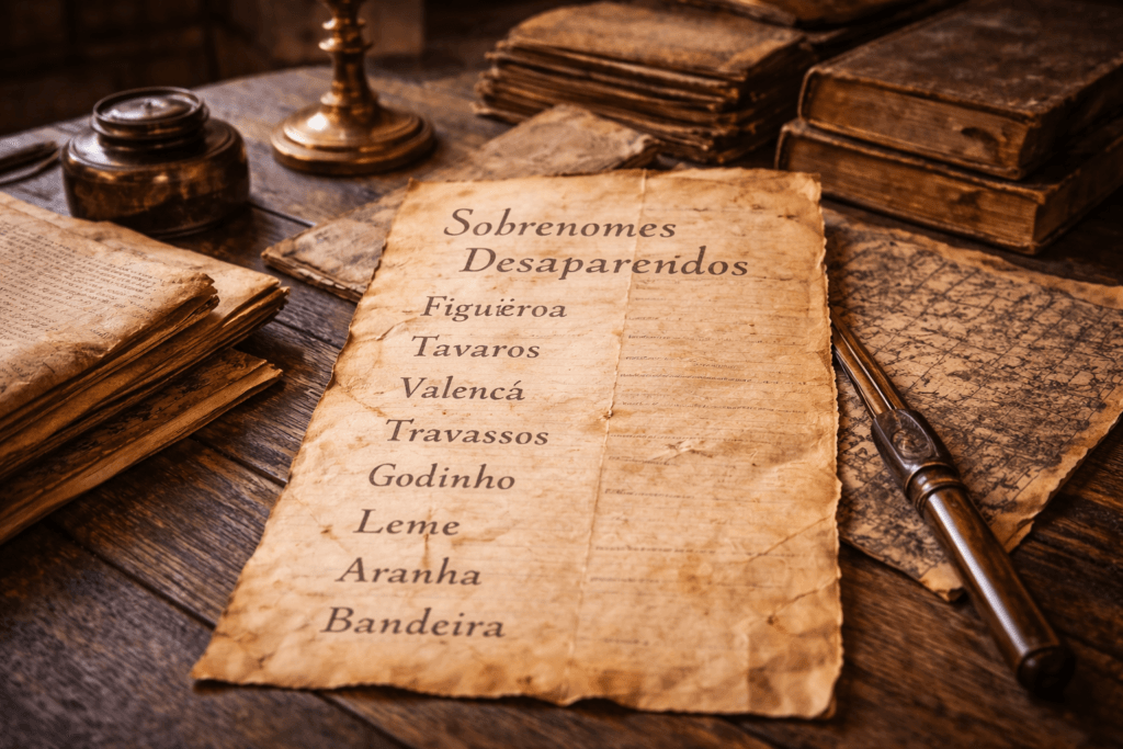 sobrenomes desaparecidos no Brasil