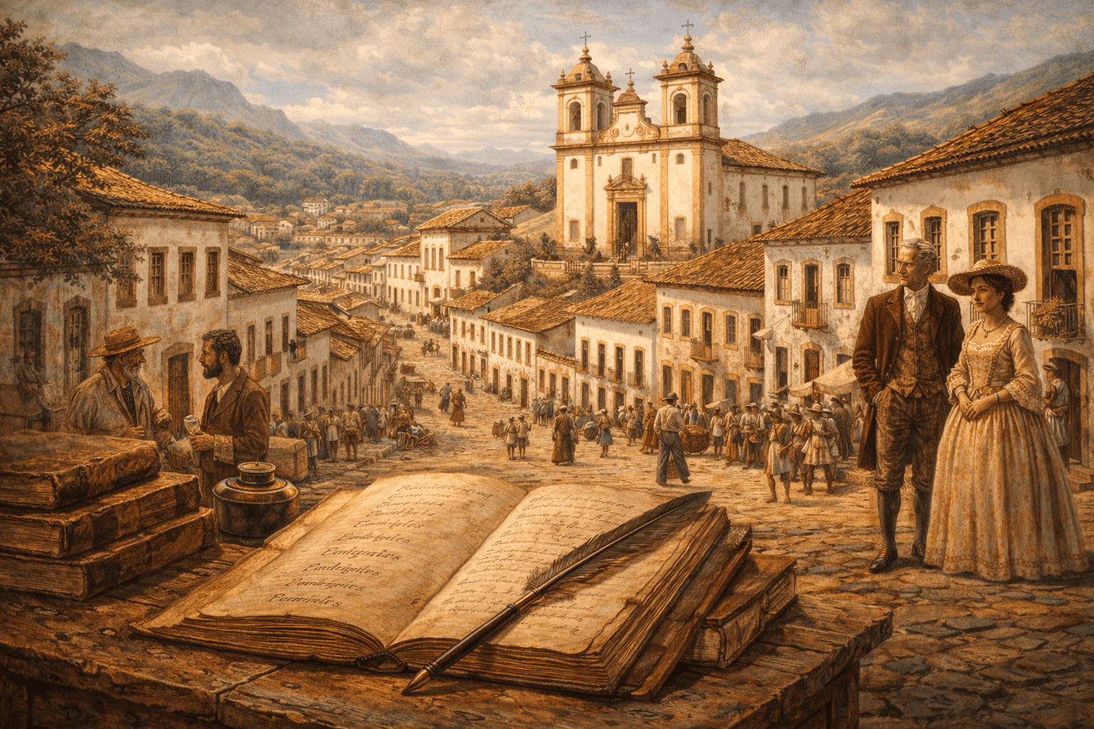 sobrenomes em cidades históricas.