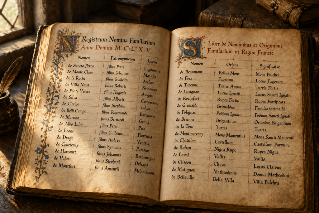 origem do sobrenomes