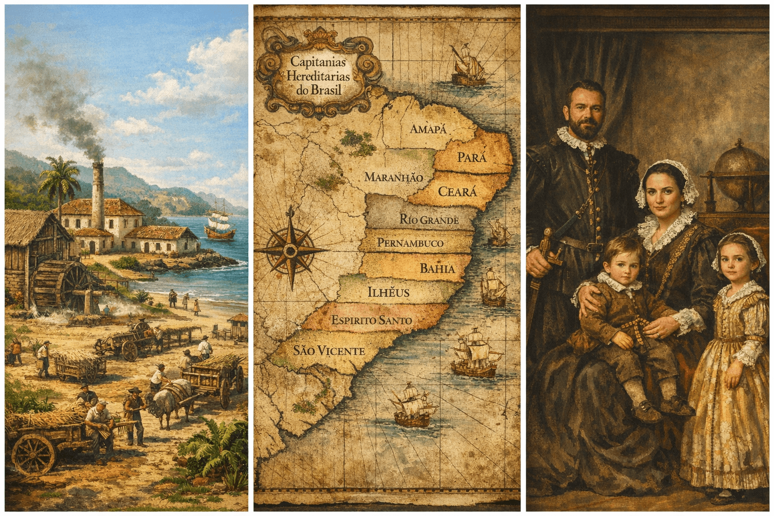 capitanias hereditárias e sobrenomes