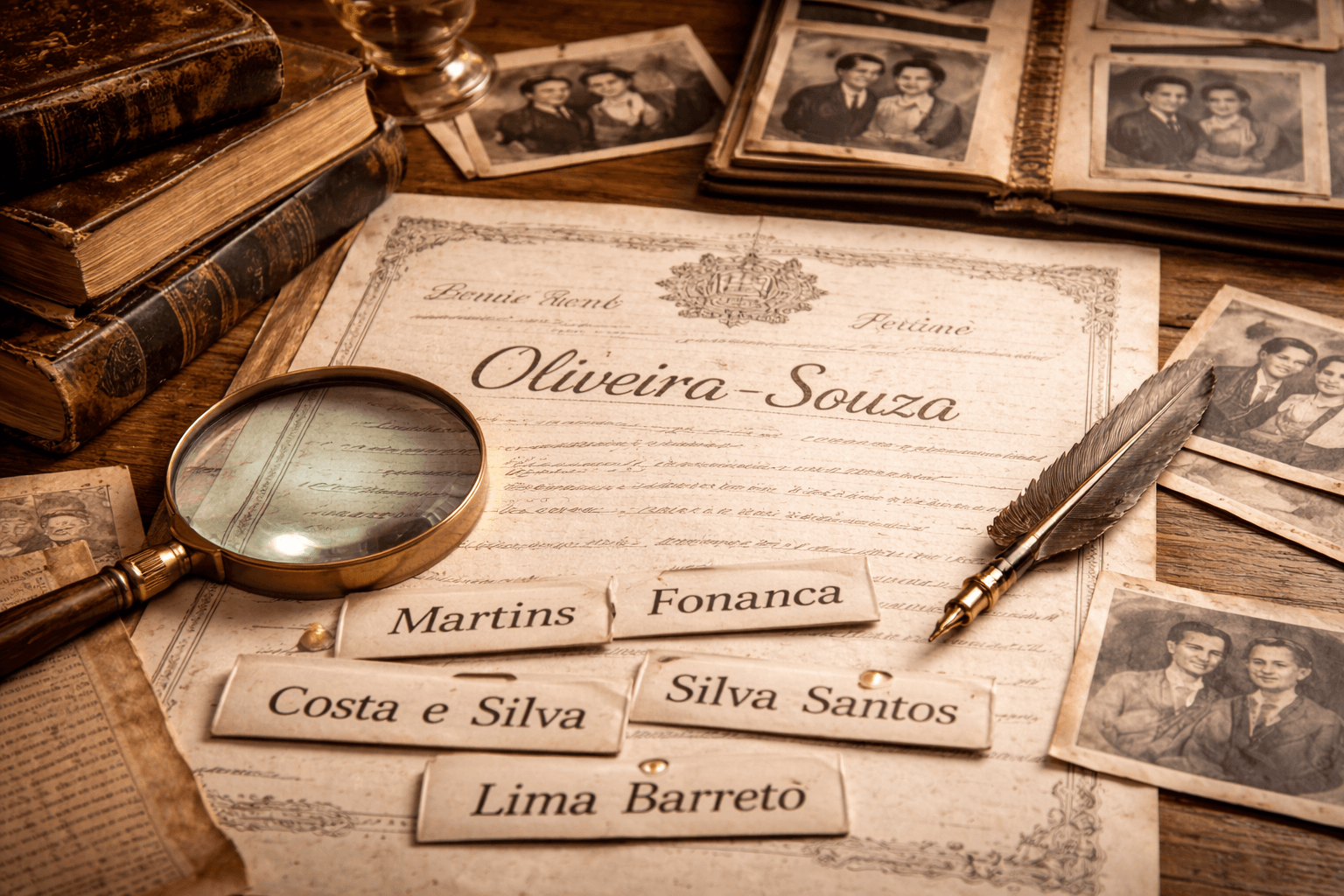 sobrenomes compostos