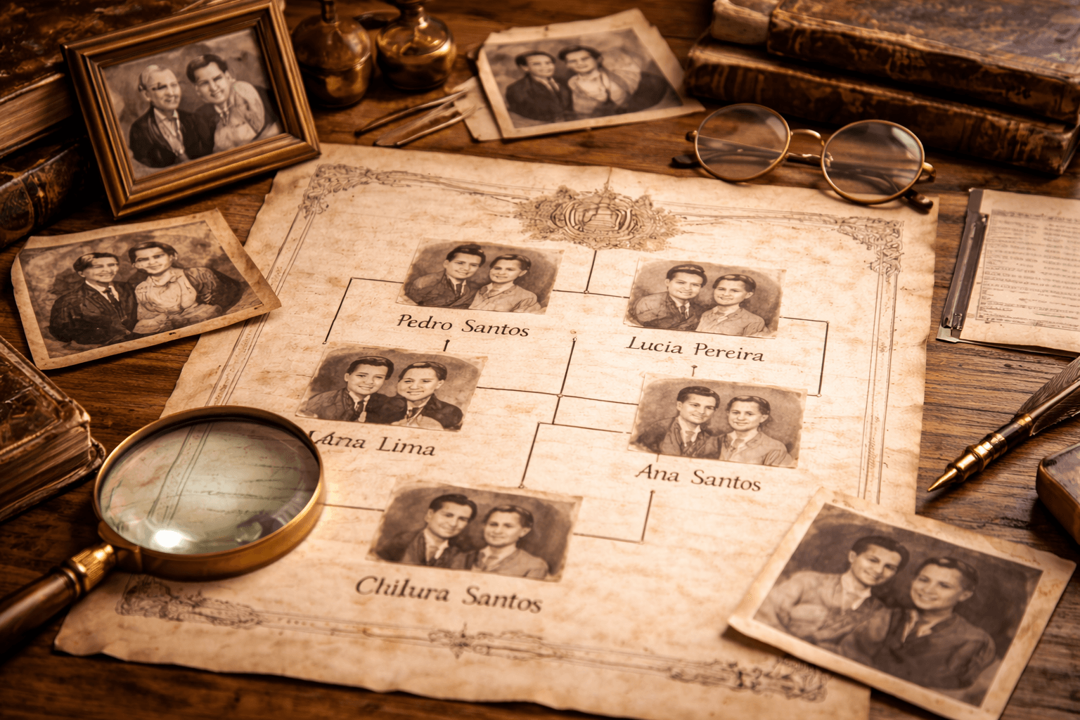 transmissão dos sobrenomes