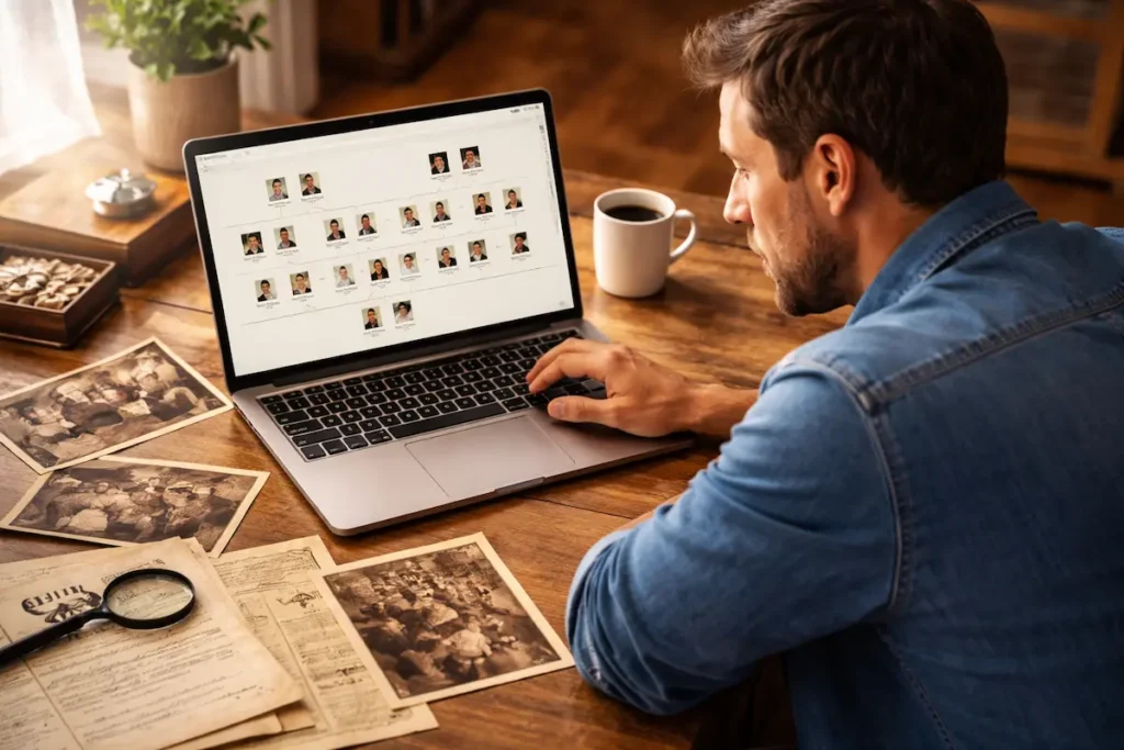 como montar arvore genealogica